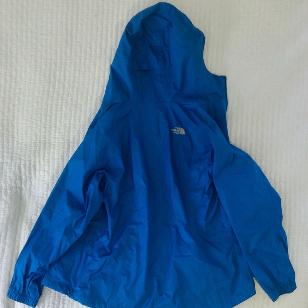 North Face Waterproof Rain Jacket, Blue - Picture 3 of 4